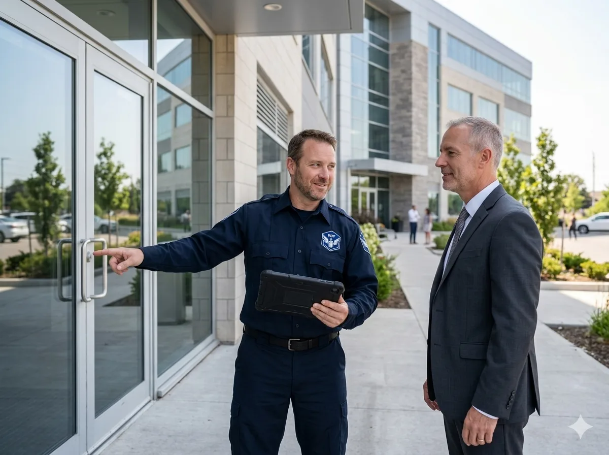 Walkthrough with security supervisor