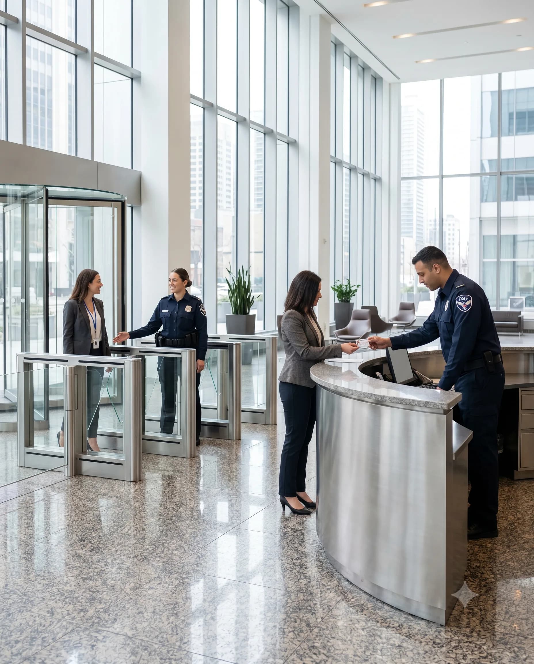 Commercial office lobby